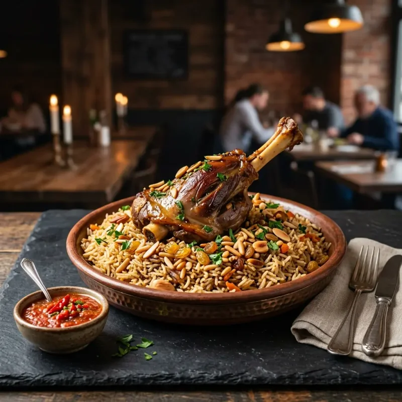 Just Mandi lamb rice meal by Kebabjoy